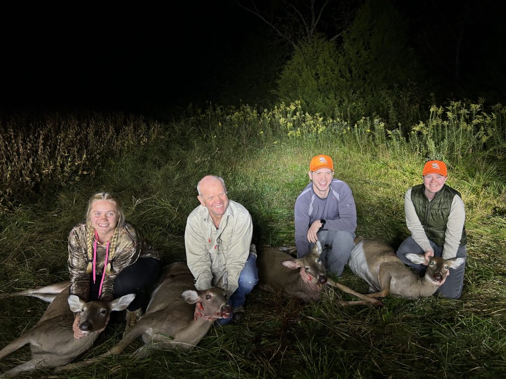 four hunters harvest deer in Missouri  