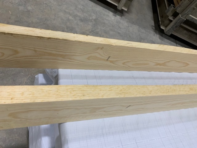 Finished Product: Side view of boards milled from Colt. Photo courtesy of Devils Tower Forest Products.