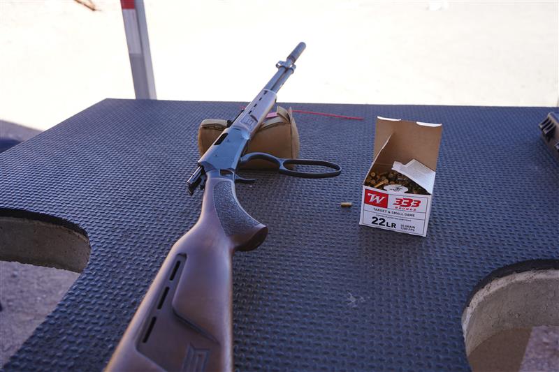 Save lever-action takedown rifle.