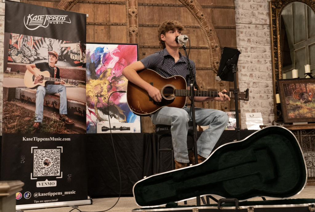 Kase Tippens performs. 