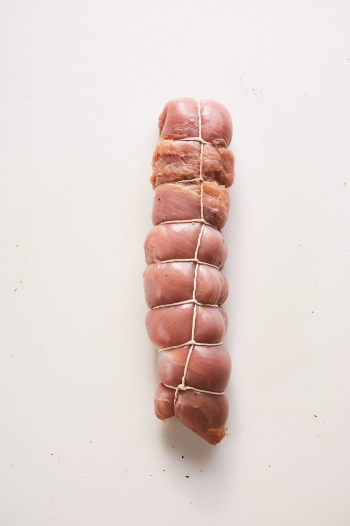 Prepped Turkey for Stuffed Cornbread 