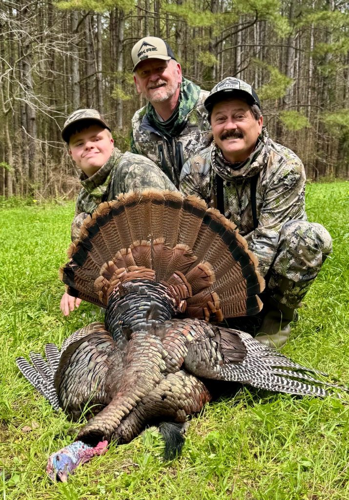 Darnell, Shults and Carson with harvested bird
