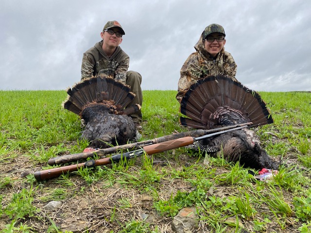 Dean and his Brother w/ harvested birds
