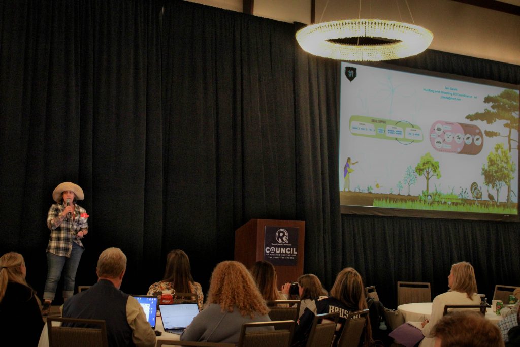 Jen Davis presenting