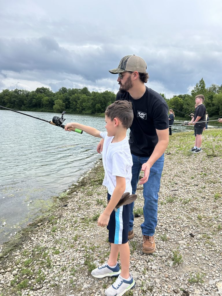 Youth fishing