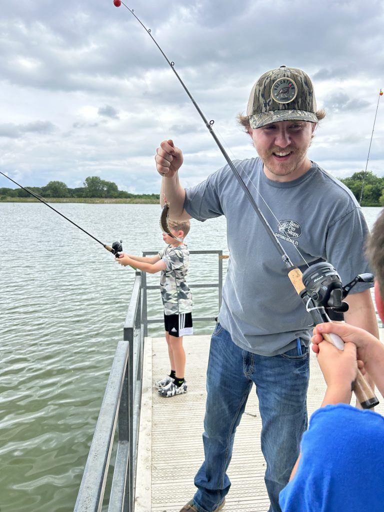 Youth fishing