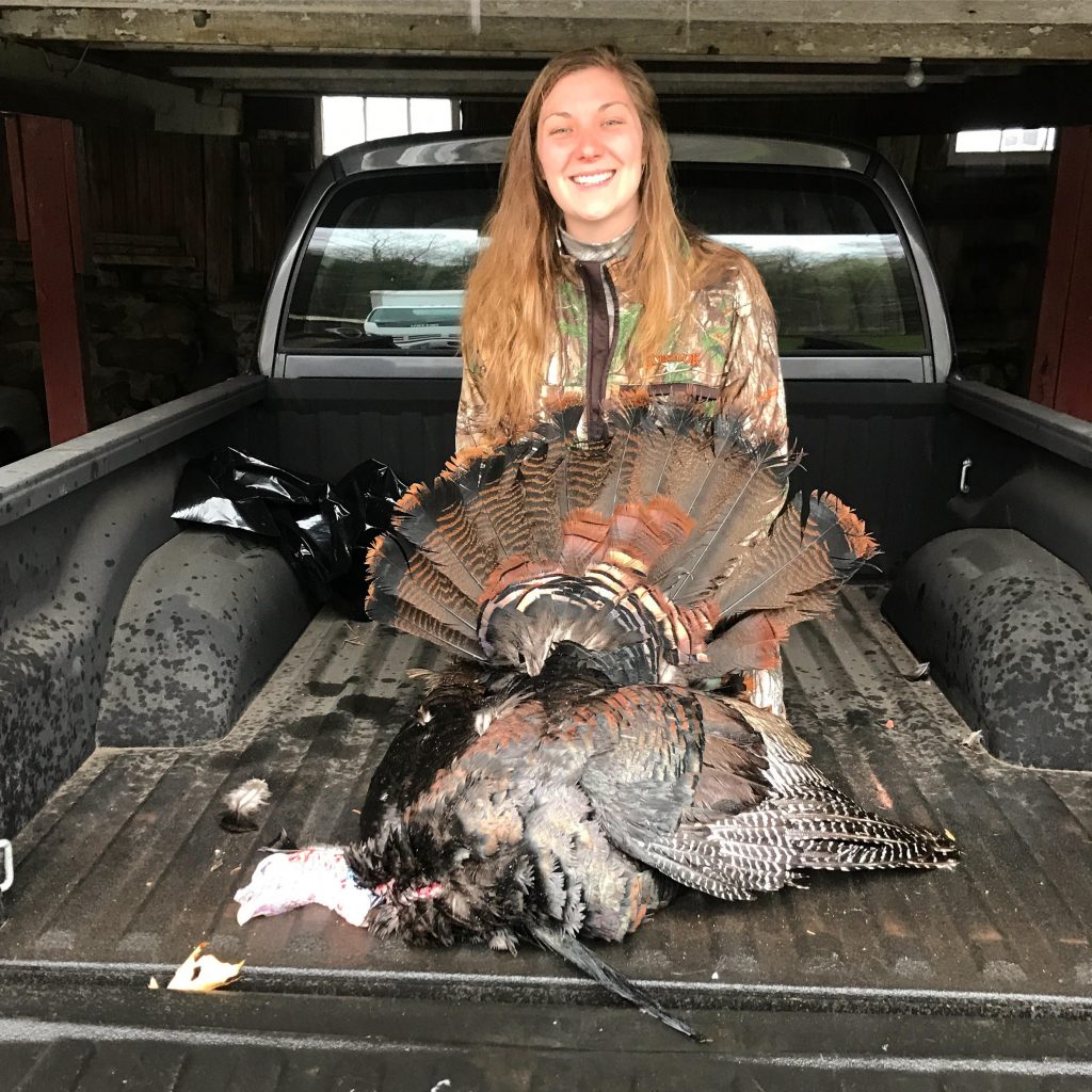 Kaylee with a harvested Tom