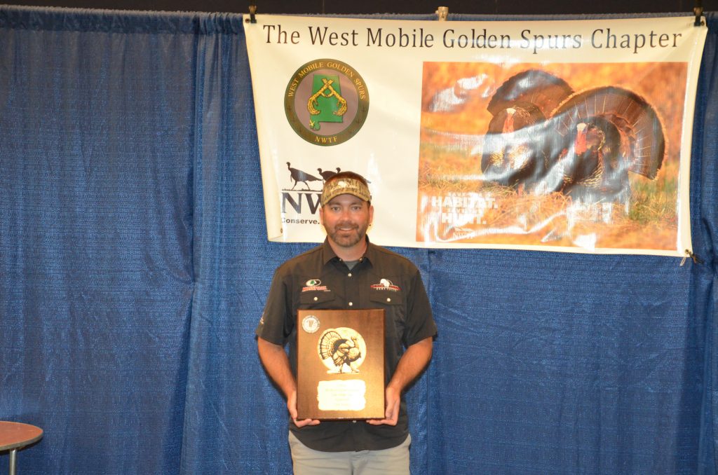 Kaleb Payton of Central City, Kentucky, won the Owling Division during the National Wild Turkey Federation sanctioned 2025 World Turkey Calling Championships, held June 6-7 in in Mobile, Alabama. Photo Credit: John N. Felsher.