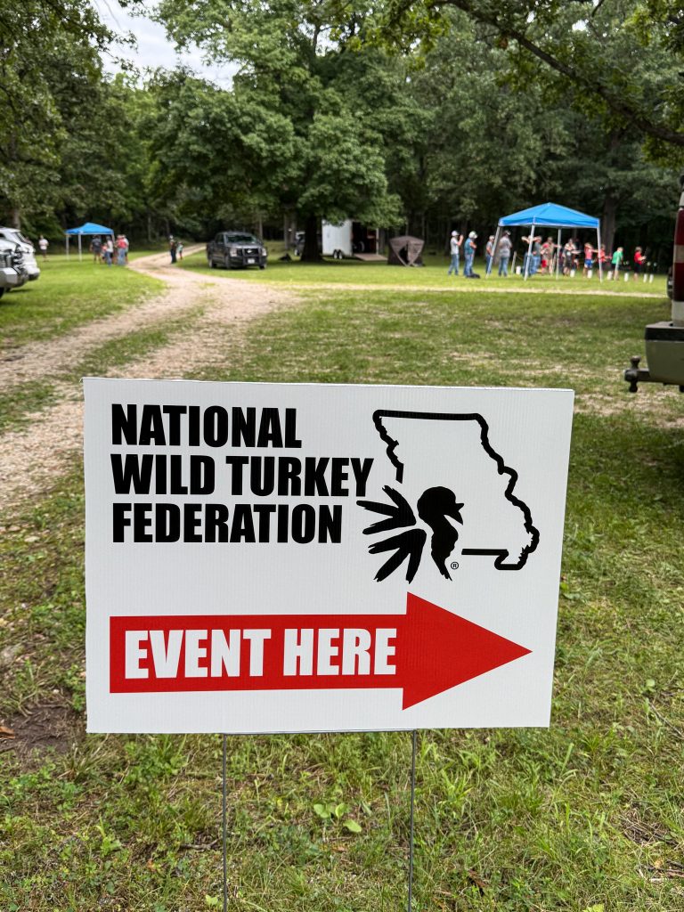 NWTF event sign.