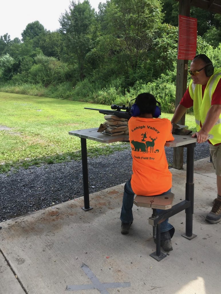 Youth practices shotgun shooting
