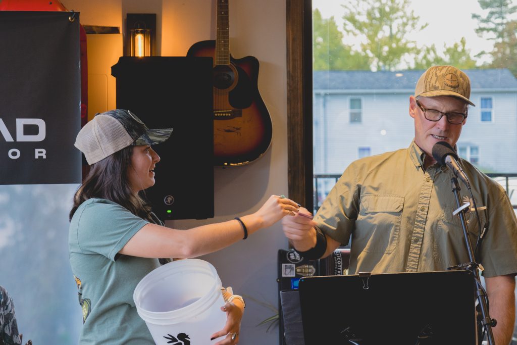 NWTF Staff draw raffle winners