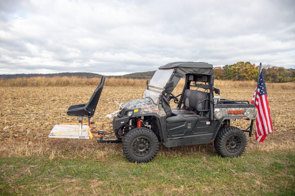 Handicap accessible quad chairs