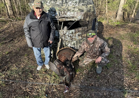 Howard Reed with his turkey