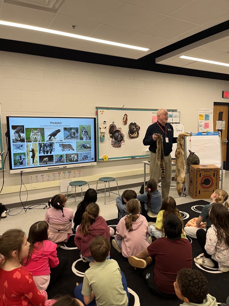 Jon teaching third graders